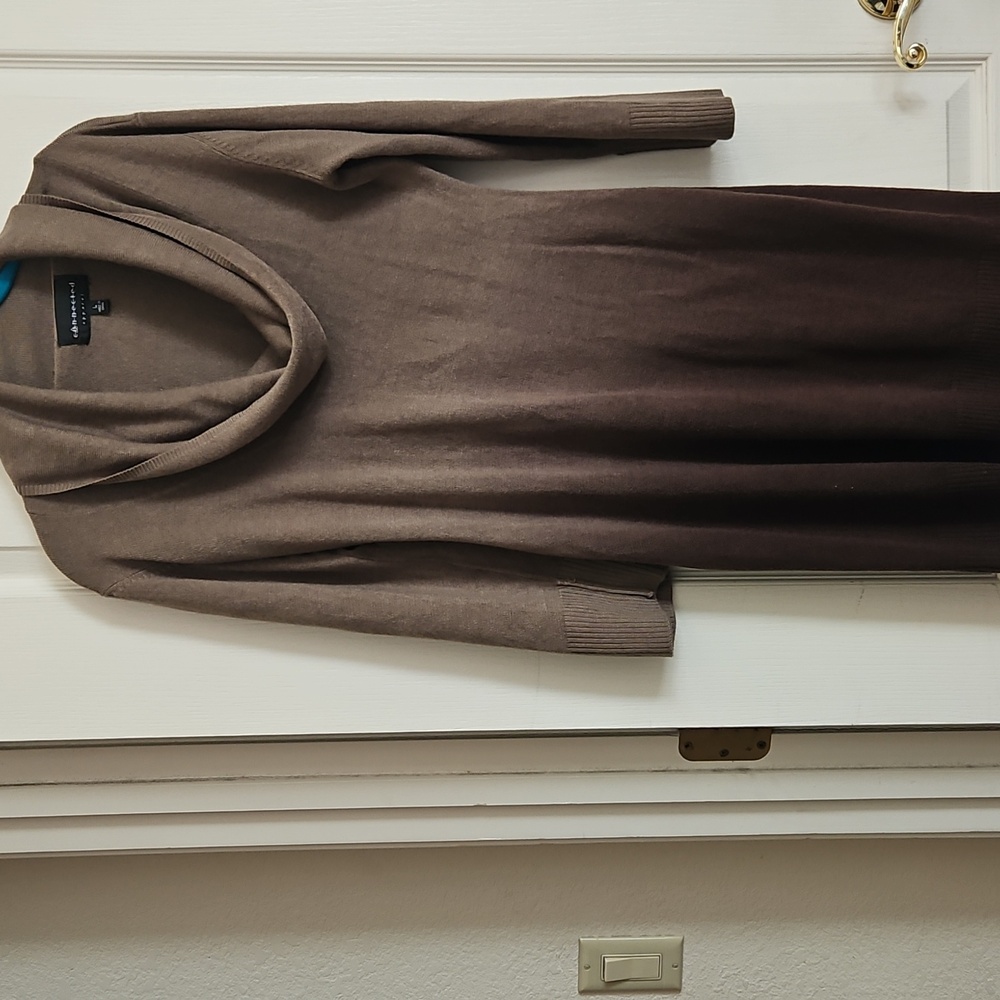 Connected Apparel Chocolate Knit Dress
